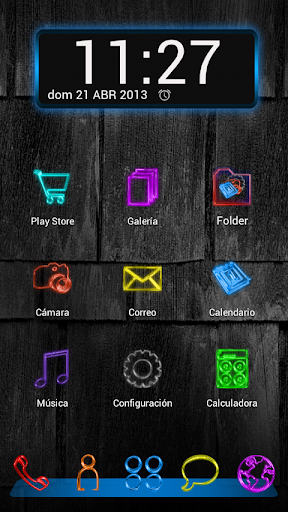 Next Launcher Theme GlowColors