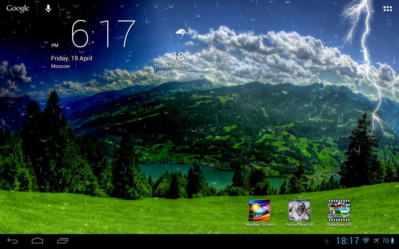 Weather Screen - screenshot