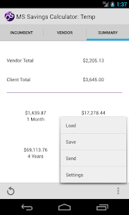 MS Savings Calculator Screen 3