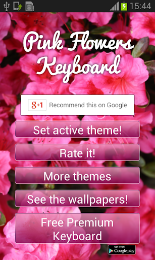 Pink Flowers Keyboard