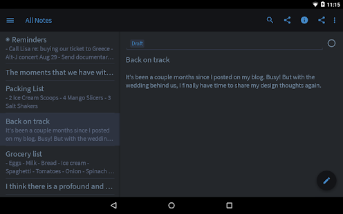 Simplenote - screenshot thumbnail