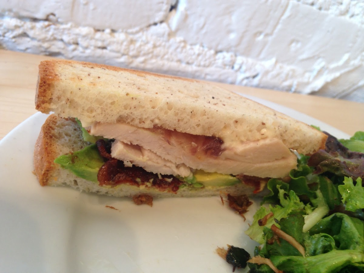 Turkey avocado gf sandwich