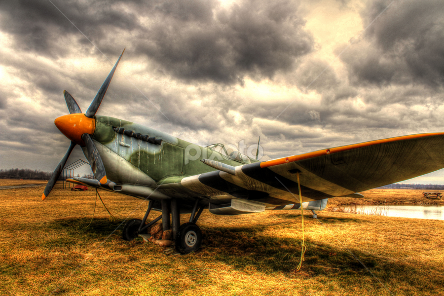 The Spitfire by Ken Chambers - Transportation Airplanes