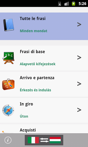 Italian Hungarian Phrasebook