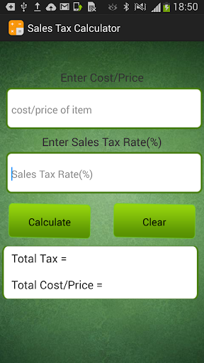 Sales Tax Calculator