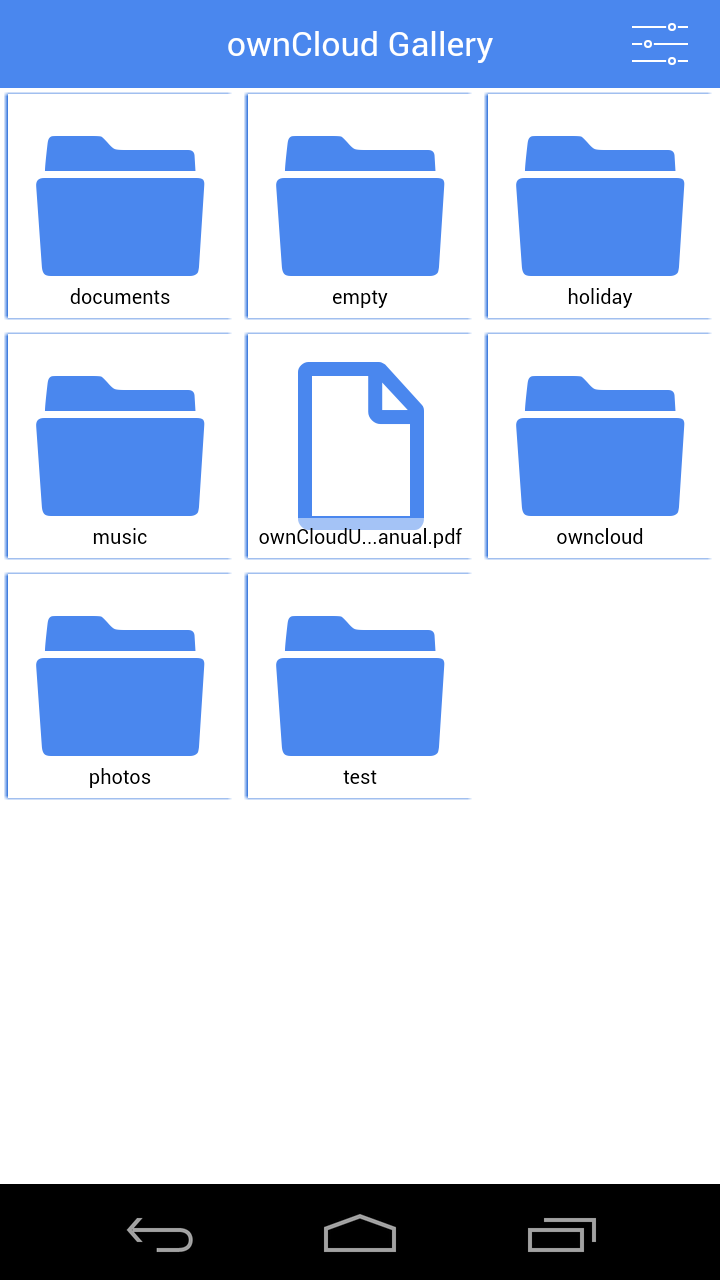 ownCloud Gallery Screen 2