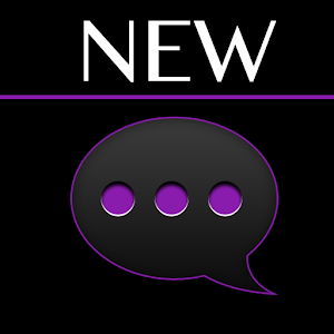 GO SMS Black Purple Theme 1.1 Icon
