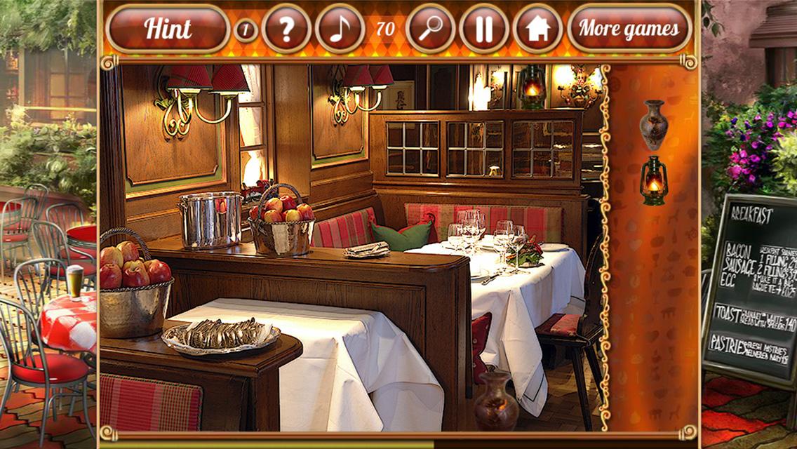 Android application Hidden Restaurant screenshort