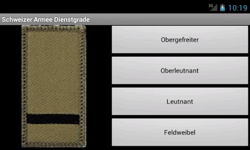 Schweizer Armee Dienstgrade Screenshots 0