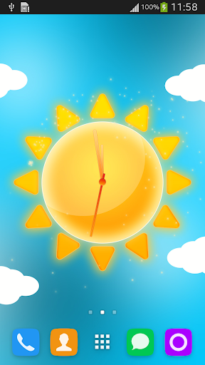 Sunny Weather Clock LWP