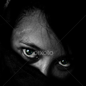 The Eye by Rah Juan - Black & White Portraits & People