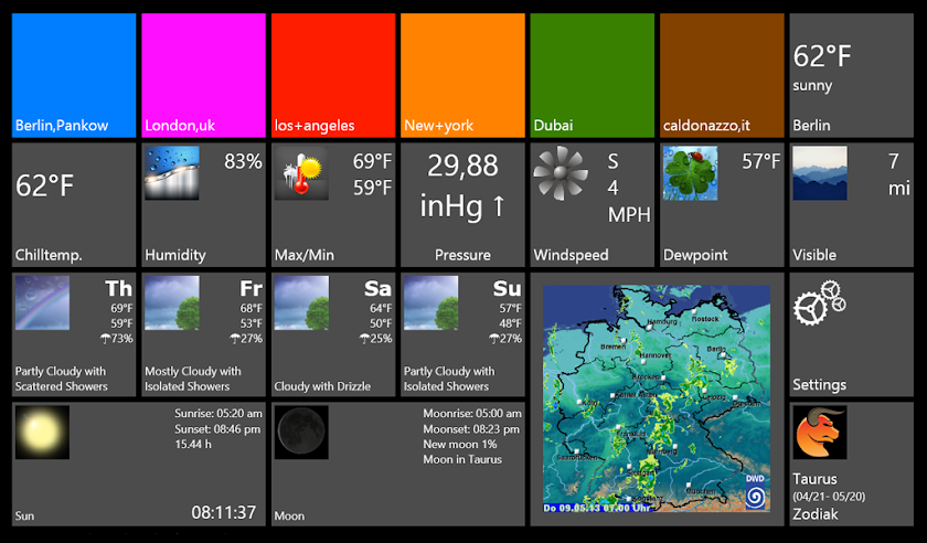 Tile Weather Screen 3