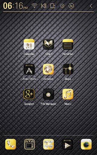 Gold Diamond Atom Theme