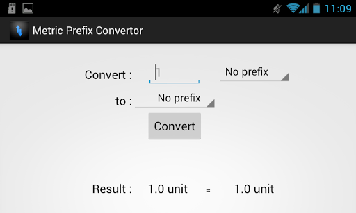 Metric System Prefix Converter