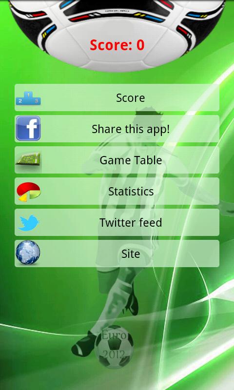 Android application Euro 2012 screenshort