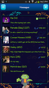 GO SMS - Frakenstein Screenshots 1