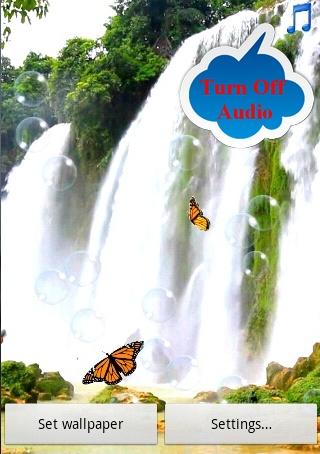Waterfall Pro Live Wallpaper Screen 1