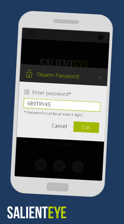    SalientEye Home Security Alarm- screenshot  