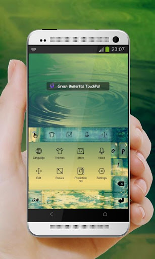 免費下載個人化APP|Green Waterfall TouchPal Theme app開箱文|APP開箱王