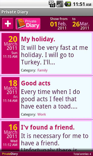 Private DIARY Free