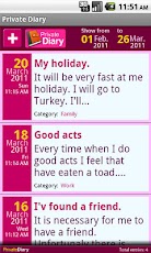 Private DIARY Free
