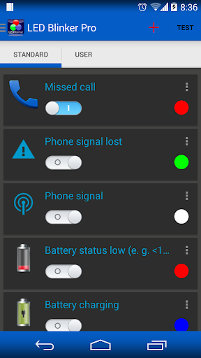 LED Blinker Notifications