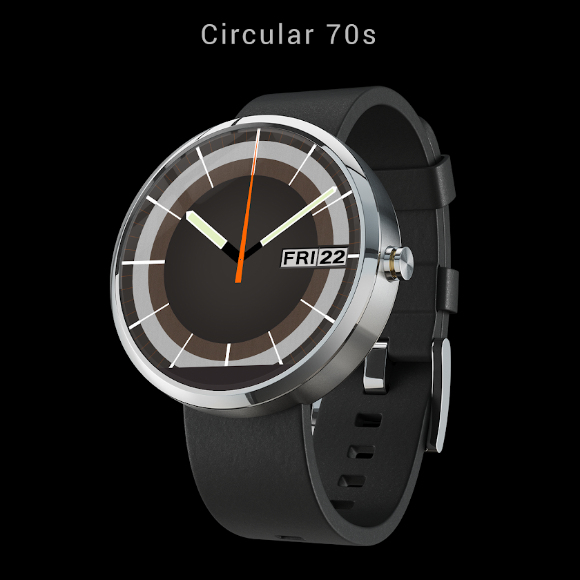 70s watchface for Android Wear Screen 2