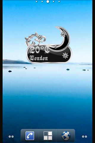 Silver  Weather Widget Screen 3