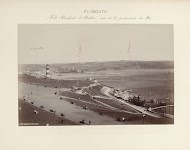 Gezicht op de promenade (Hoe) en pier van Plymouth