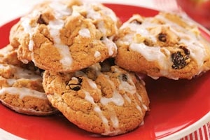 Vanilla-Glazed Apple Cookies