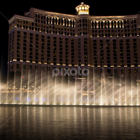 Bellagio Fountains by Brent Huntley - Buildings & Architecture Office Buildings & Hotels