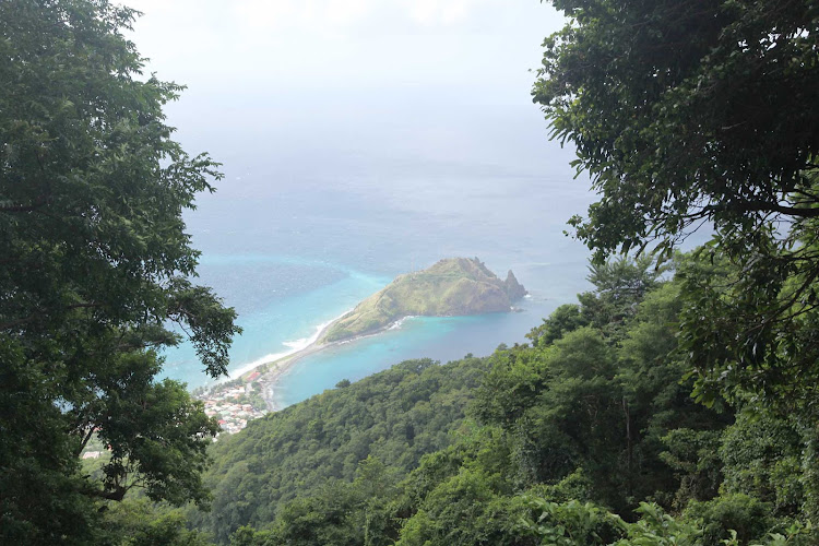 Enjoy the view of Scotts Head peninsula while hiking the first segment of Dominica's Waitukubuli National Trail.