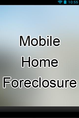 Mobile Home Foreclosure