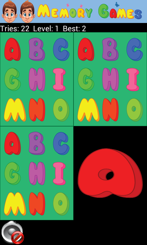 Android application Alphabet Games screenshort