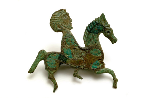 Brooch in the shape of man and horse