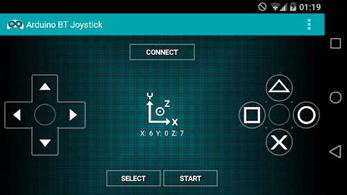 Android application Arduino BT Joystick PRO screenshort