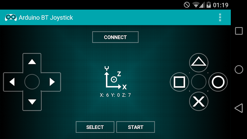Arduino BT Joystick PRO Screen 1