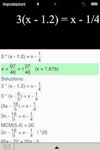Equazioni di primo grado Screen 2
