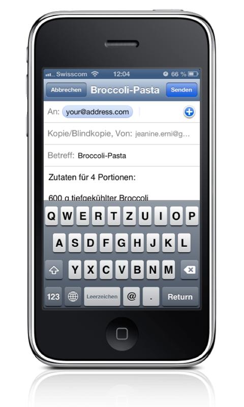 Was kochen? Screen 3