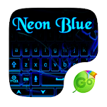 Cover Image of डाउनलोड Neon Blue GO Keyboard Theme 4.16 APK