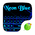 Neon Blue GO Keyboard Theme4.16
