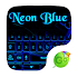 Neon Blue GO Keyboard Theme4.16