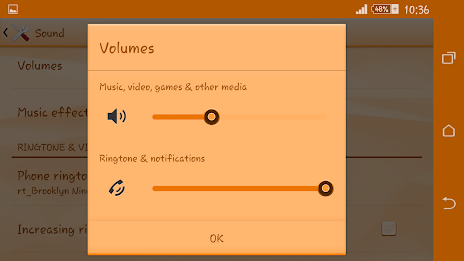 Polygons Orange Xperien Theme poster 10