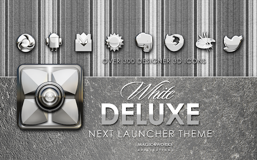 【免費生活App】Next Launcher Theme White D-APP點子