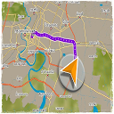 GPS satellite navigation mobile app icon