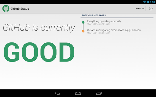 【免費工具App】GitHub Status-APP點子