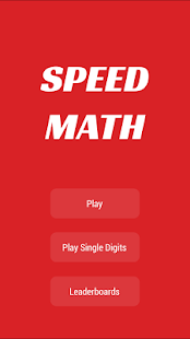 Speed Math - Time challenge Screenshots 0