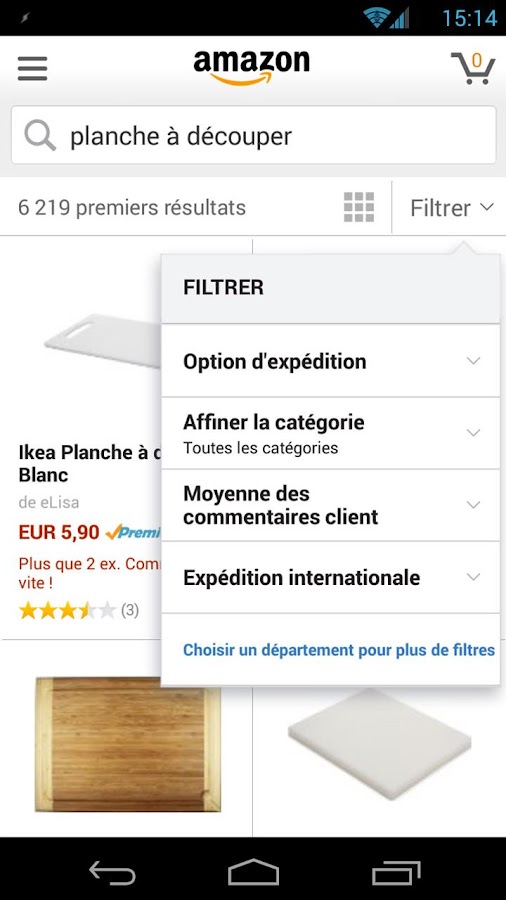   Boutique Amazon – Capture d'écran 