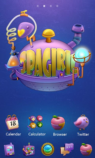 Spagiric GO Launcher Theme