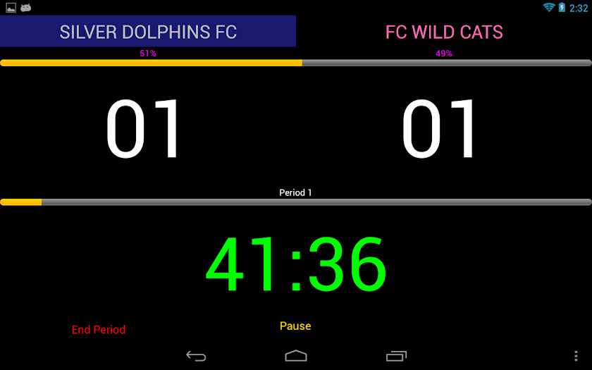 Soccer Scoreboard (Pro) Screen 3